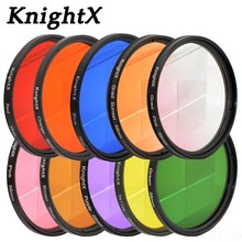 KnightX 24 color filter nd uv for nikon canon sony a6000 accessories eos lens photo dlsr d3200 a6500 49 52 55 58 62 67 72 77 mm 2024 - buy cheap