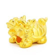 999 цельный 24K желтый золотой браслет Дракон-черепаха красный плетеный браслет 2024 - купить недорого