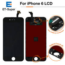 10Pcs/Lot Grade AAA+++ LCD Display For iPhone 6 Touch Screen Digitizer Assembly 100% No Dead Pixel LCD Replacement Free DHL 2024 - buy cheap