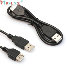 Alta calidad gran oferta 1 ud. 2ft/60cm negro USB macho A hembra extensor datos M/F Cable adaptador JUL 2 2024 - compra barato