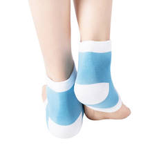 1 Pair Gel Heel Socks Foot Skin Care Protectors Socks Treatment Smooth Foot Care Socks Blue Pink Fashion 2024 - buy cheap