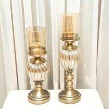 new classical Jane type glass candlestick American living room decor decoration Home Furnishing wedding romantic candle 2024 - buy cheap