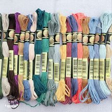 Oneroom-Kit de hilo de bordar multicolor, 10 unids/lote, 8m de longitud, hilo de punto de cruz, DMC927-961 de algodón 2024 - compra barato