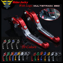 RiderJacky LOGO "950 MULTISTRADA" Motorcycle CNC Brake Clutch Levers For Ducati 950 MULTISTRADA 2017-2018 17 18 Adjustable 2024 - buy cheap