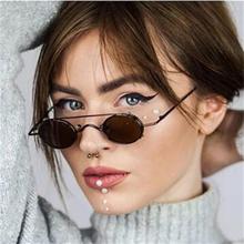 Little Round Sunglasses Retro Women Mens Brand Designer Shades Double Lens Steampunk Small Sunglasses Vintage Punk Glasses UV400 2024 - buy cheap