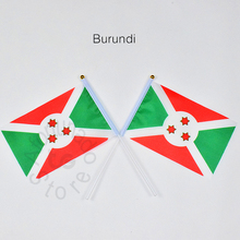 Buruní 14*21cm 10 piezas Banner bandera para agitar con la mano bandera nacional para meet,Parade,party.Hanging,decoratio 2024 - compra barato