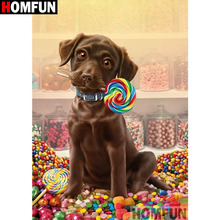 HOMFUN Full Square/Round Drill 5D DIY Diamond Painting "Animal dog sugar" 3D Embroidery Cross Stitch 5D Home Decor gift A17245 2024 - buy cheap