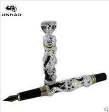 High Quality Jinhao Metal Snake Fountain Pen Luxury Calligraphy Ink pen Iraurita Cobra 3D Pattern Gift 0.5 Nib Office Supplies 2024 - buy cheap