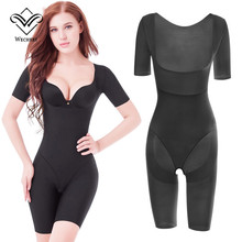 Wechery shapewear corpo inteiro bodysuit para mulher barriga shaper mais tamanho emagrecimento roupa interior elástico shapers bodys 2024 - compre barato