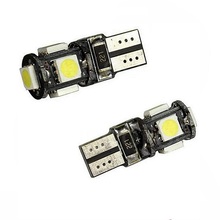 Luz LED de 1W DC12V blanca 5SMD 5050, lámpara ancha Canbus de alta calidad, sin error, luz led para lámpara de luz automática, 2 uds. 2024 - compra barato