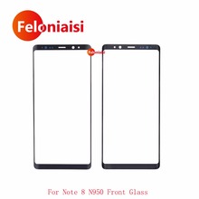 10 pçs/lote 6.3 "Para Samsung Galaxy Nota 8 Note8 N950 N950F Frente Outer Painel de Lente de Vidro da Tela de Toque LCD visor Frontal de Vidro 2024 - compre barato