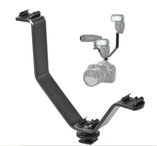 Aluminum Triple 3 Cold Hot Shoe V Flash LED Video Light  camera Monitor Microphone Bracket Stand Holder  for Canon Nikon 2024 - buy cheap