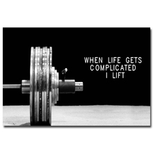 NICOLESHENTING Bodybuilding Motivational Art Silk Poster 12x18 24x36inch Fitness Exercise Wall Pictures Gym Room 017 2024 - buy cheap