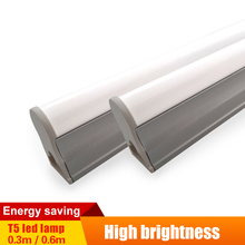 Minibarra fluorescente T5 de luz LED, lámpara de tubo dura de aluminio blanco frío y cálido, AC220v-240v, 300mm/600mm, 6W, 9W, 5 unids/lote 2024 - compra barato