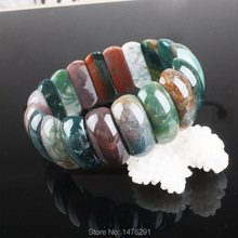 Indian Onyx Beads Gems Stretchy Bracelet Bangle 7"L 2024 - buy cheap