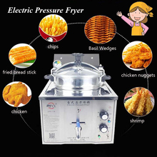 15L Electric Pressure Fryer Steel Commercial Chicken Cooking Machine Duck Fish Meat Vegetable Chips Frying Machine MDXZ-16 2024 - buy cheap