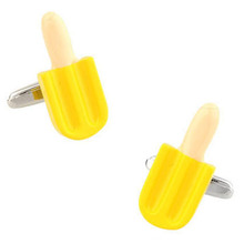 Yellow Ice Cream Cufflink Cuff Link 15 Pairs Wholesale Free Shipping 2024 - buy cheap