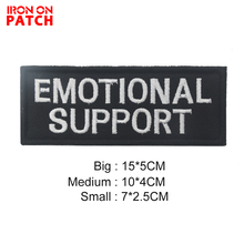 3D Embroidery Patch Patches EMOTIONAL SUPPORT Emblem Appliques Embroidered Badges Drop Shipping 2024 - buy cheap