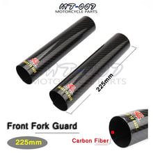 Cubierta protectora de absorción de impacto delantera para motocicleta, protector de fibra de carbono de 225x52mm para MOTO KTM YZF EXC CRF KLX YZ YZF WRF Pit Bike 2024 - compra barato