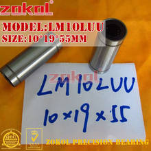 Линейные подшипники ZOKOL LM10 L UU LM10LUU, Удлиненный тип подшипника 10*19*55 мм 2024 - купить недорого