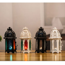 6,69in высокие марокканские фонари, Висячие подсвечники, стеклянные свечные фонарики в марокканском стиле, подвесные для использования в помещении и на улице 2024 - купить недорого