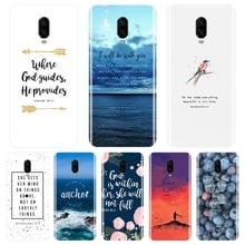 Bible Verse Quotes Text Flower Phone Case For OnePlus 3 3T 5 5T 6 6T Silicone Soft Back Cover For One Plus 6 6T 5 5T 3 3T Case 2024 - buy cheap