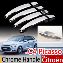 For Citroen C4 Picasso 2014-2016 Chrome Handle Covers Trim Set of 4Pcs Grand C4 Picasso Car Accessories Stickers Car Styling 2024 - buy cheap