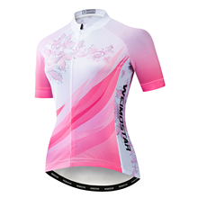 Women's Cycling Jersey Bike Team Pro Cycling Jersey Ropa Ciclismo MTB Bicycle Cycling Clothing Summer Bike Jersey Shirt Pink 2024 - compre barato