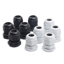 10pcs/lot High quality  IP68  PG16  for 10-14mm Cable CE Waterproof Nylon Plastic Cable Gland Connector 2024 - buy cheap
