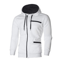 Zipper Hoodie Jacket Men Hooded Hoodies Sweatshirts Mens Coats Hood Black Jacket White Tracksuit Cardigan Sweatshirt Hoody 2024 - buy cheap