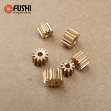 122A Brass Gear Pore 1.95 mm Shaft ( 10 Pcs ) 12 Teeth Motor Shaft Gears Modulus 0.5 DIY Toys RC Model Cars 2024 - buy cheap