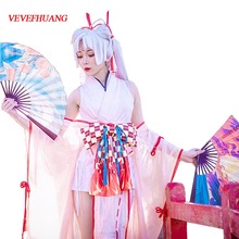VEVEFHUANG Game Onmyoj SSR Shikigami Higanbana Cosplay Costume SSR Shikigami Kimono Halloween costumes for women Free shipping 2024 - buy cheap