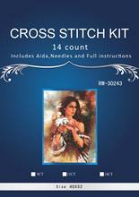 Top Quality Beautiful Lovely Counted Cross Stitch Kit Landscape Embroidery Cross sti8th set Pretty girl 2024 - buy cheap