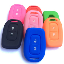 silicone car key case cover for Renault scenic master megane duster logan clio captur laguna fluence 2016 2 button remote key 2024 - buy cheap