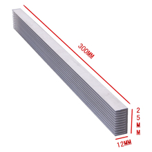 Disipador de calor LED de aluminio, radiador para Chipset electrónico IC, disipación de calor, 300x25x12MM, 4x3W /12x1W, 1 unidad 2024 - compra barato