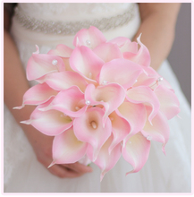 Ivory Pink Purple Calla Lily Wedding Flowers Bridal Bouquets Artificial Wedding Bouquet Bridesmaid Flowers De Mariage Rose 2024 - buy cheap