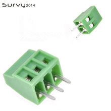 Conector de bloque de terminales de tornillo pcb de paso recto, 3 P, 2,54 MM, 2 pines, 3 pines, verde, KF120 2,54, 2 y 3 pines, 10 Uds. 2024 - compra barato