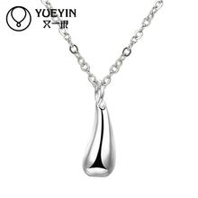 silver plated pendant necklaces for women silver plated chain jewelry N177  Female elegant Nickle free 2024 - buy cheap