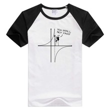 Você não deve passar de manga curta casual masculino feminino camiseta confortável tshirt legal impressão topos moda t ga1069 2024 - compre barato