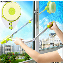 Amazing Window Glass Cleaning Tool Retractable Pole Cleaner Device with Melamine Sponge Head Double Faced Glass Scraper Wipe 2024 - buy cheap