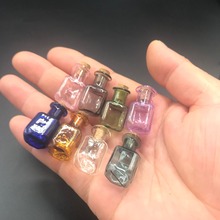 Colorful Tiny Square Glass Bottle Cork Vial Floating Charms DIY Necklace Perfume Oil Pendant Small Glass Bottle Mini Jars 100pcs 2024 - buy cheap