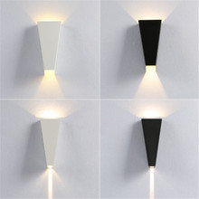 Lustre de parede moderno, 5w, led, de alumínio, à prova d'água, lâmpada de parede, jardim, varanda, luz de lado, porta frontal, luminária de iluminação 2024 - compre barato