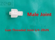 FOR Luer Threaded Joint 1/4-28UNF Medical Research Male And Female Plastic PP Polypropylene Straight Through Luer Joint 2024 - buy cheap