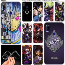 Anime Code Geass Lelouch Hot Soft Silicone Case for Xiaomi Redmi K20 7 7A 5 5Plus 6 6A S2 Note 8 7 6 5 Pro Cover 2024 - buy cheap