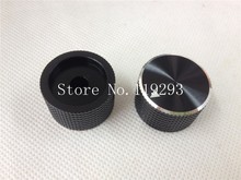 [BELLA]All aluminum black knob cap holes were 6.4MM  diameter 25MMX15MM--10pcs/lot 2024 - buy cheap