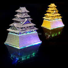 3D Metal Puzzle Japan Osaka Castle Architectural Building Model Kits Diy Miniature Durable Brass Material Laser Cut Jigsaw Toys 2024 - buy cheap
