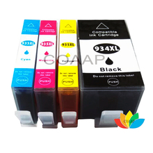 4 cartuchos de tinta compatibles para impresora hp 934 935 hp Officejet Pro 6230 6830 6835 e-todo-en-uno 2024 - compra barato
