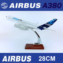 28CM 1:250 Diecast Alloy Metal Airbus 380 A380 Model Prototype Airline w base alloy aircraft plane display toy collection 2024 - buy cheap