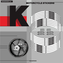 Adesivos para pneu de motocicleta, folha refletiva para decoração de roda interna de motocicleta para kawasaki zx6r 2024 - compre barato