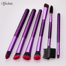 6Pcs Portable Makeup Brush Set Eyelash Eye Shadow Blending Brushes Professional Double-end Make Up Toiletry Travel Tools Kit 2024 - buy cheap